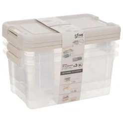 3 boîtes de rangement