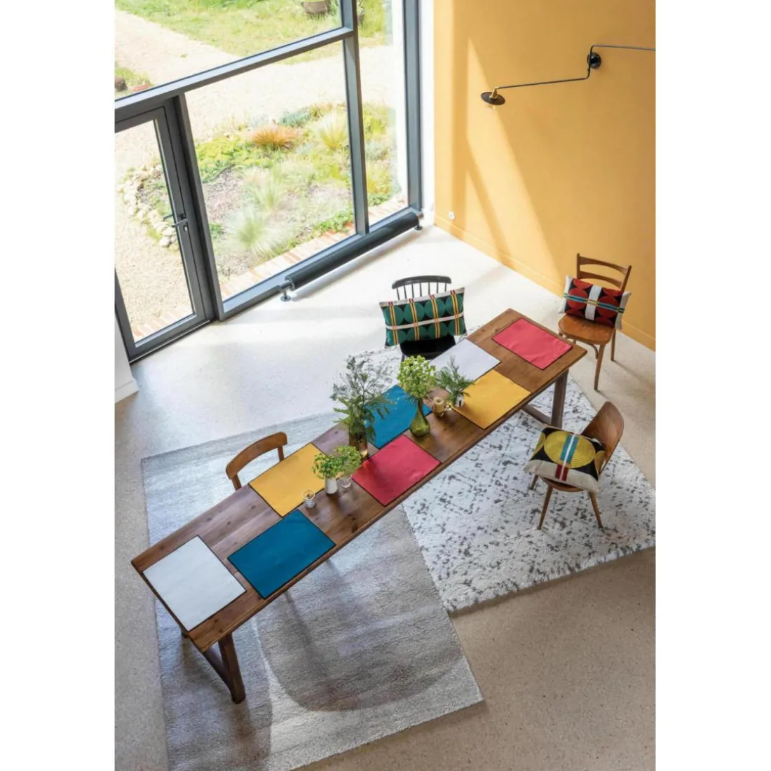2 de sets table recyclés Laora Tango 33 x 45