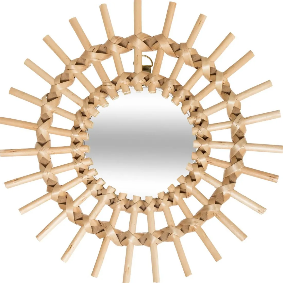 3 Miroir Rotin Soleil Diamètre 28