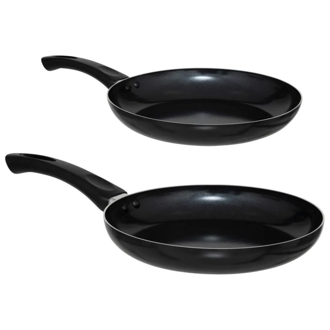 2 poêles en aluminium Noir