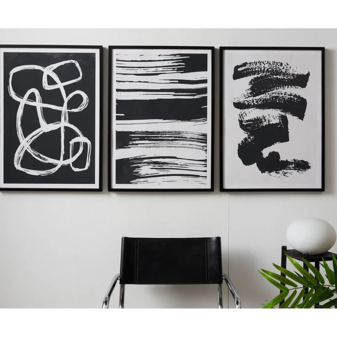 Affiche décorative fond noir et lacets blancs ACHILLE