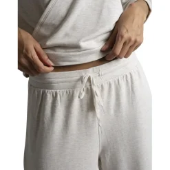Alexa - Pantalon large blanc en coton modal