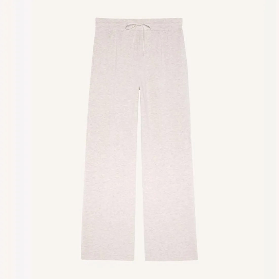 Alexa - Pantalon large blanc en coton modal