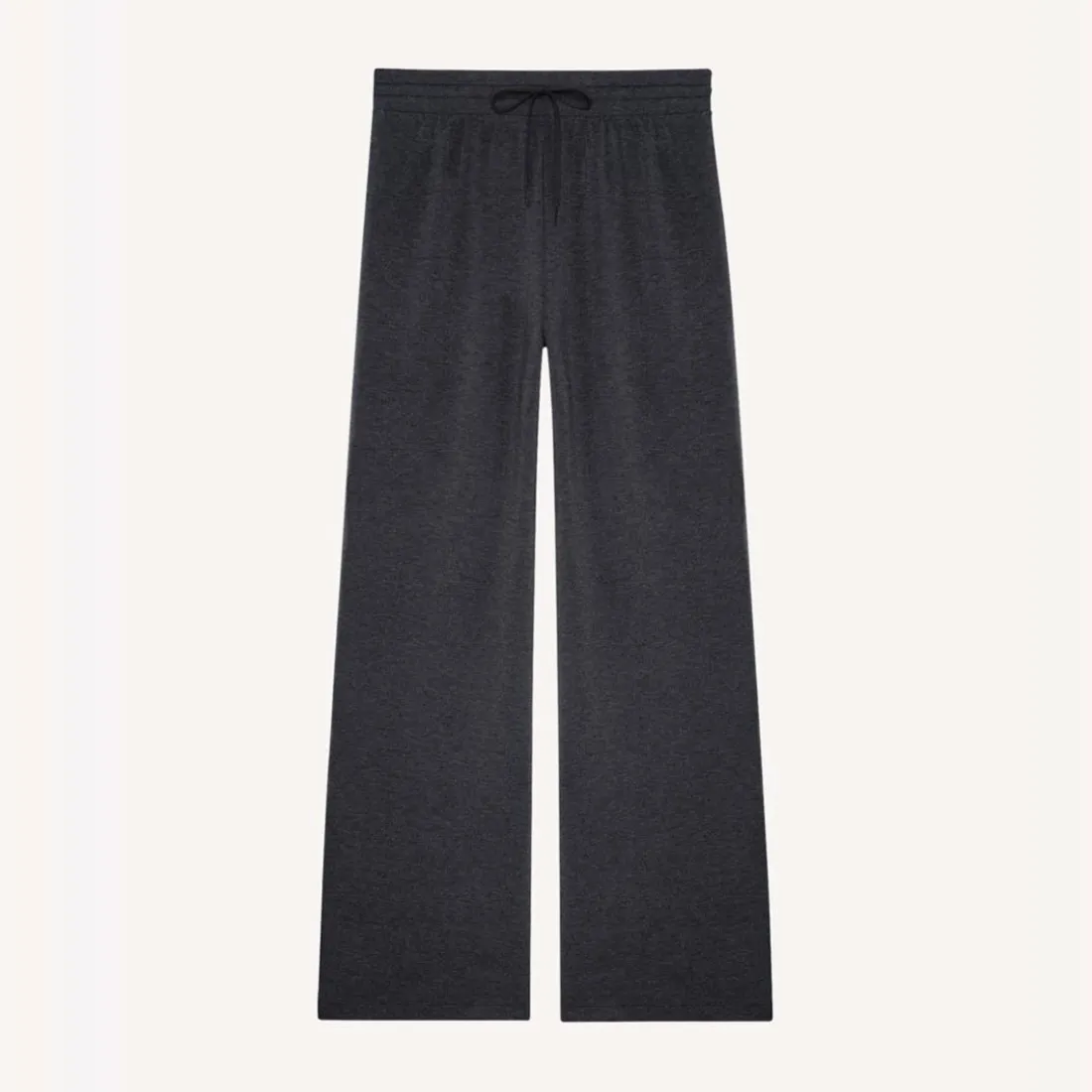 Alexa - Pantalon large gris en coton modal