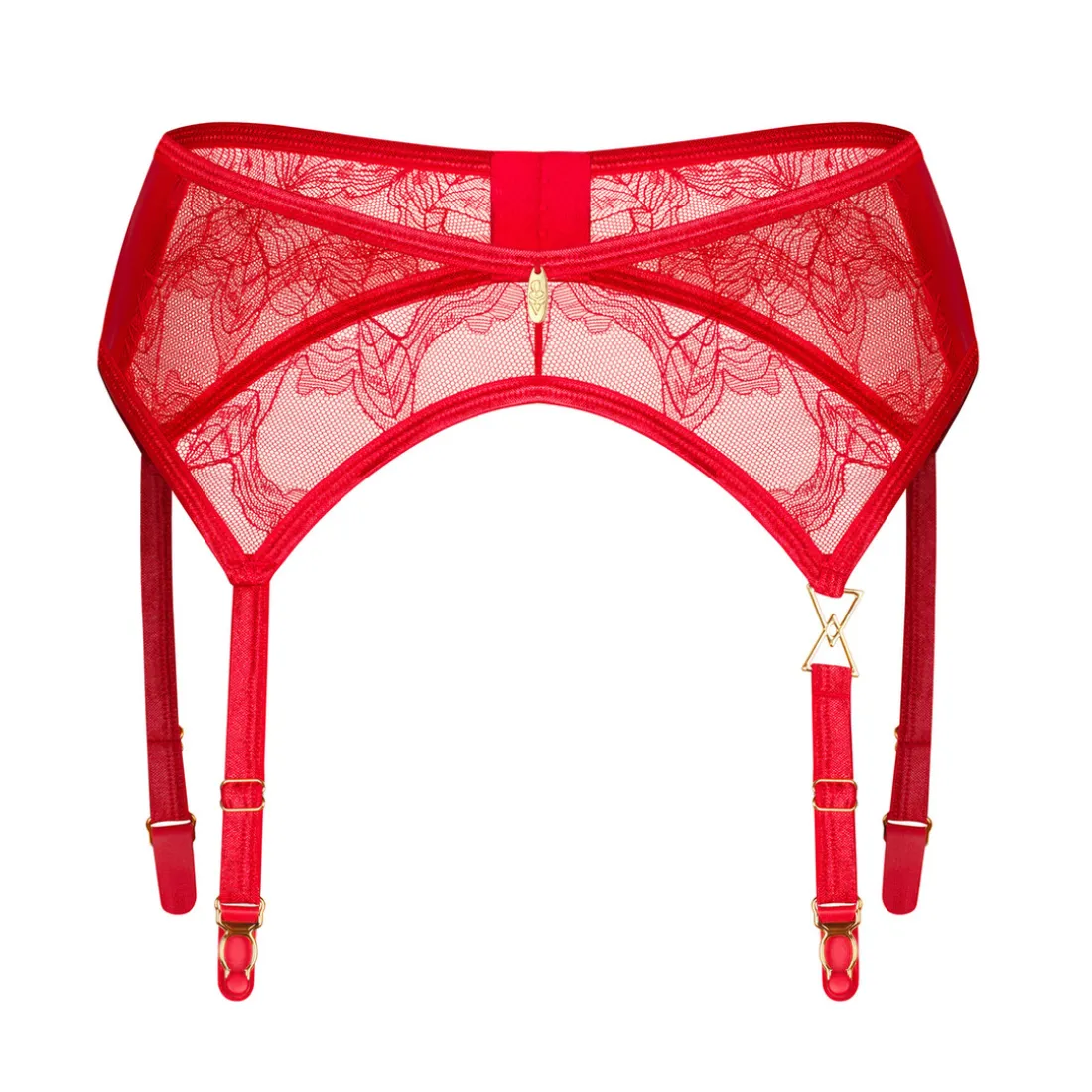 Aliosa porte-jarretelles Rouge