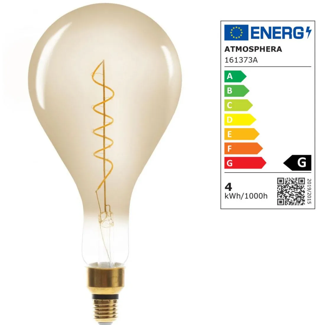 Ampoule Ambrée LED Filaments Torsadés BELLA