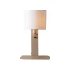 Applique Florence sable abat-jour blanc