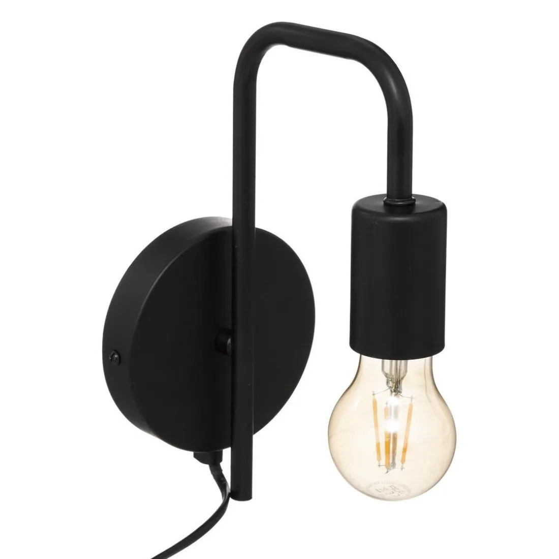Applique Keli D12 noir en métal