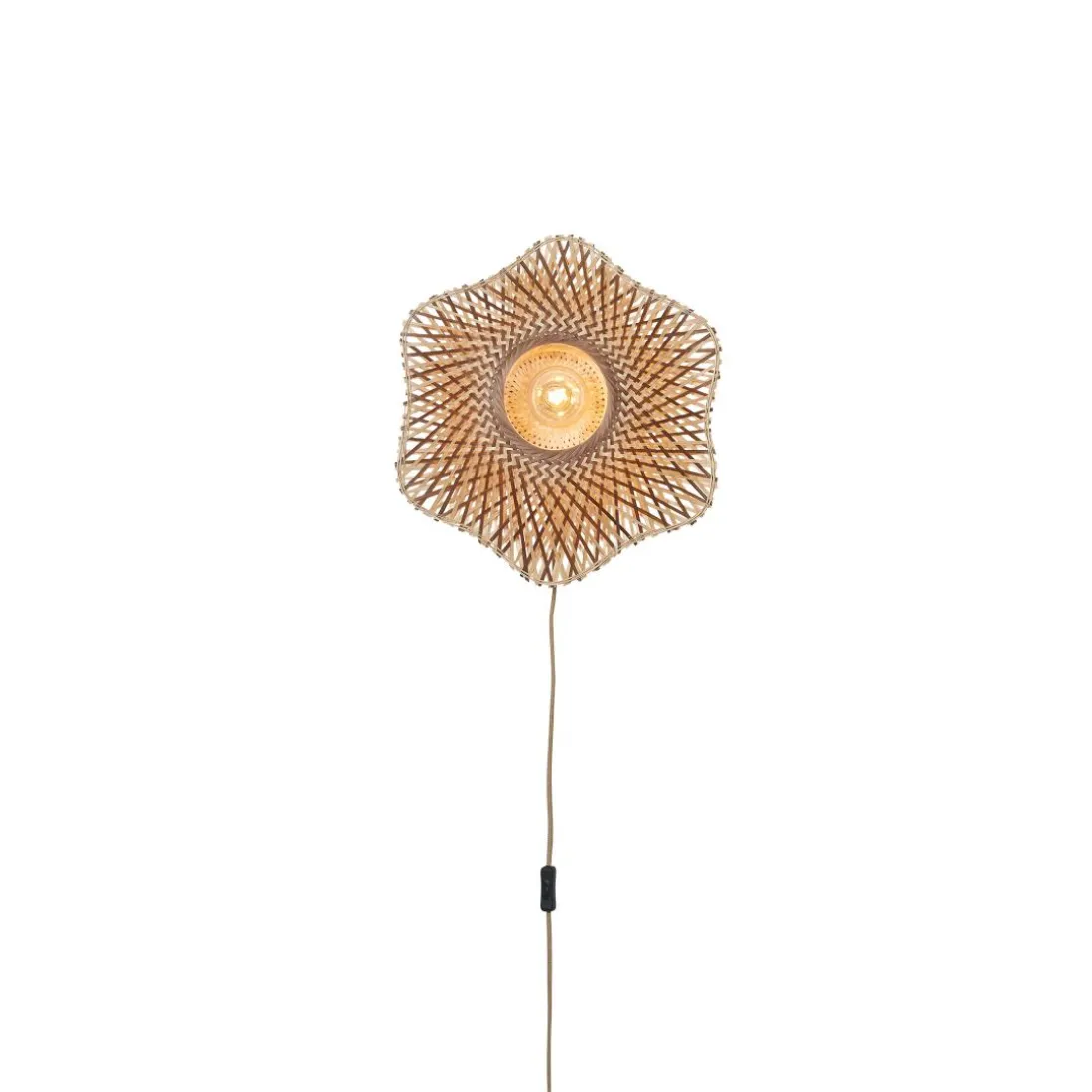 Applique murale Madura bambou naturel marron