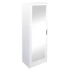 Armoire à chaussures WESTPHALEN blanc miroir