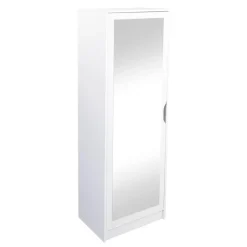 Armoire à chaussures WESTPHALEN blanc miroir