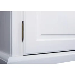 Armoire 2 Portes 2 Tiroirs Blanche PACO