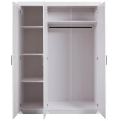 Armoire 3 Portes en Pin massif blanc NOWO