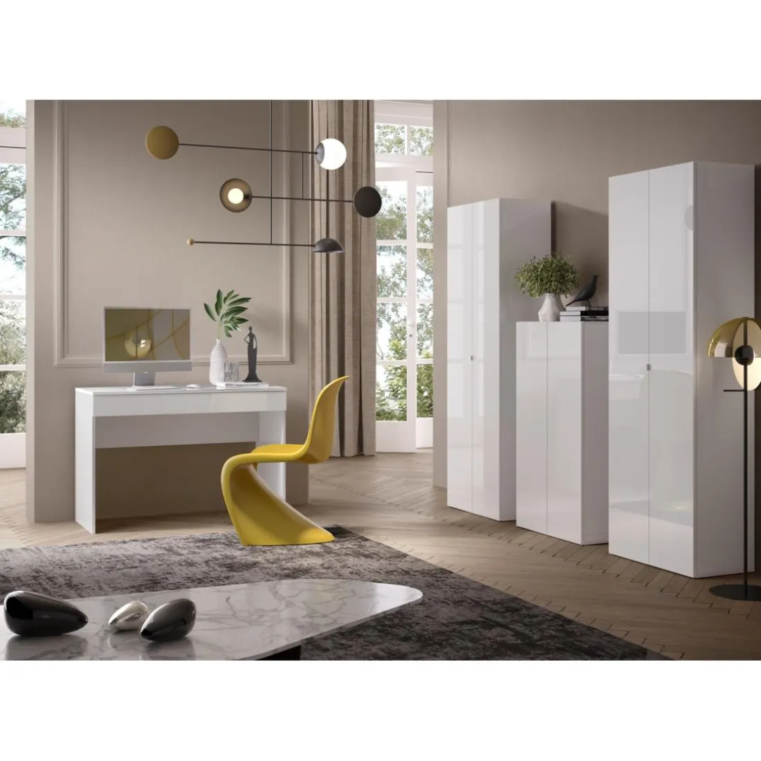 Armoire 2 portes multifonctionnelle