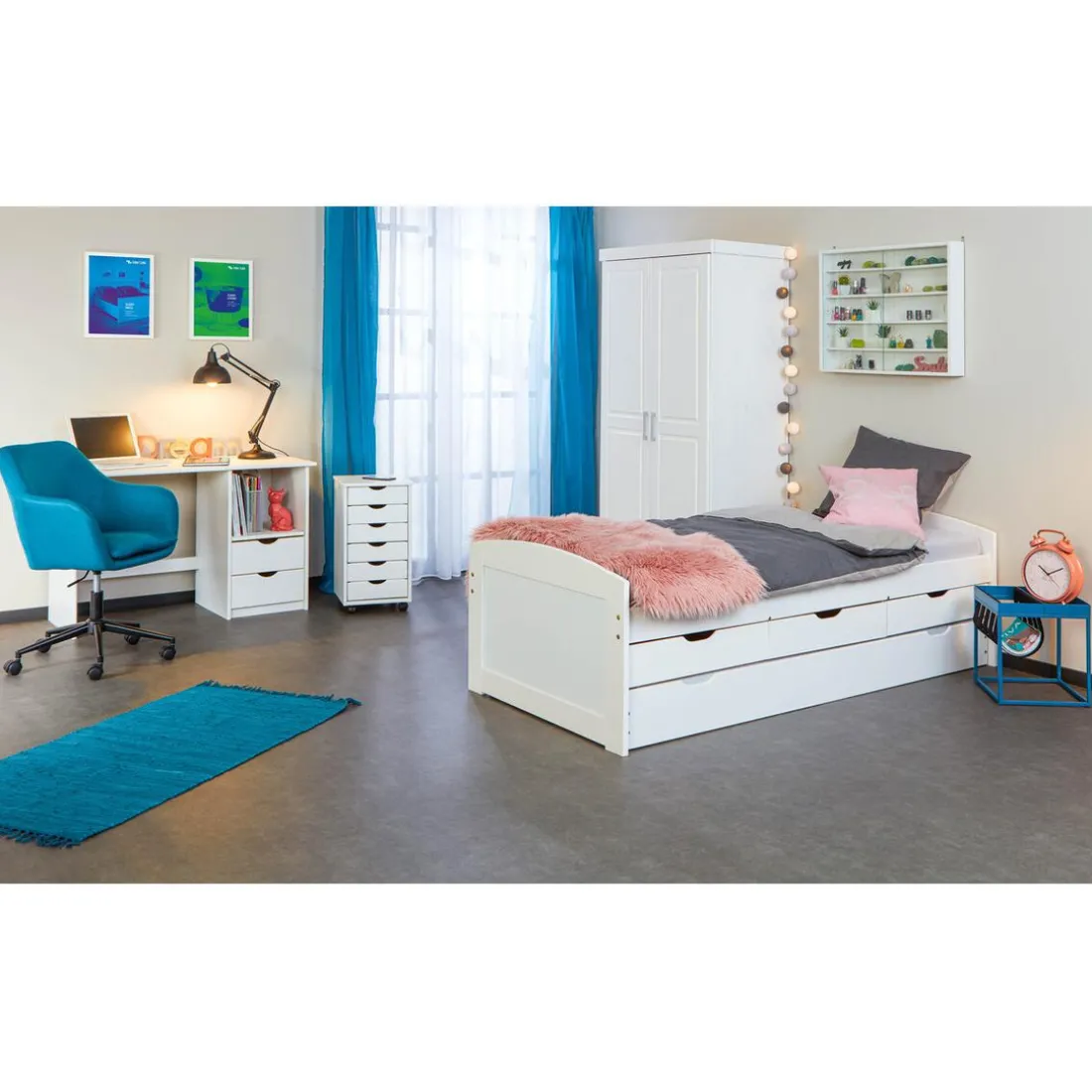 Armoire blanc 2 portes AKOON