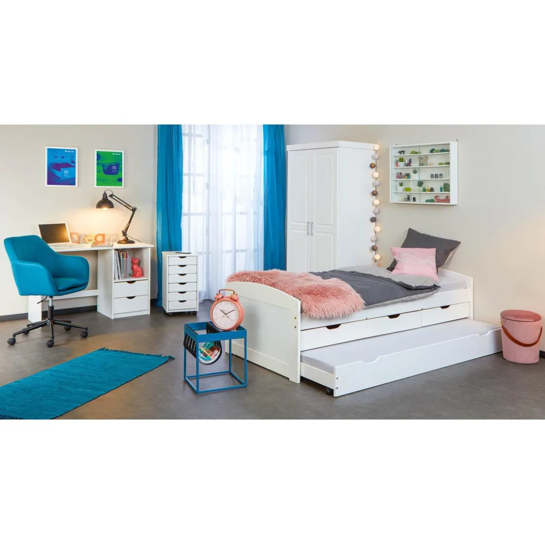 Armoire blanc 2 portes AKOON