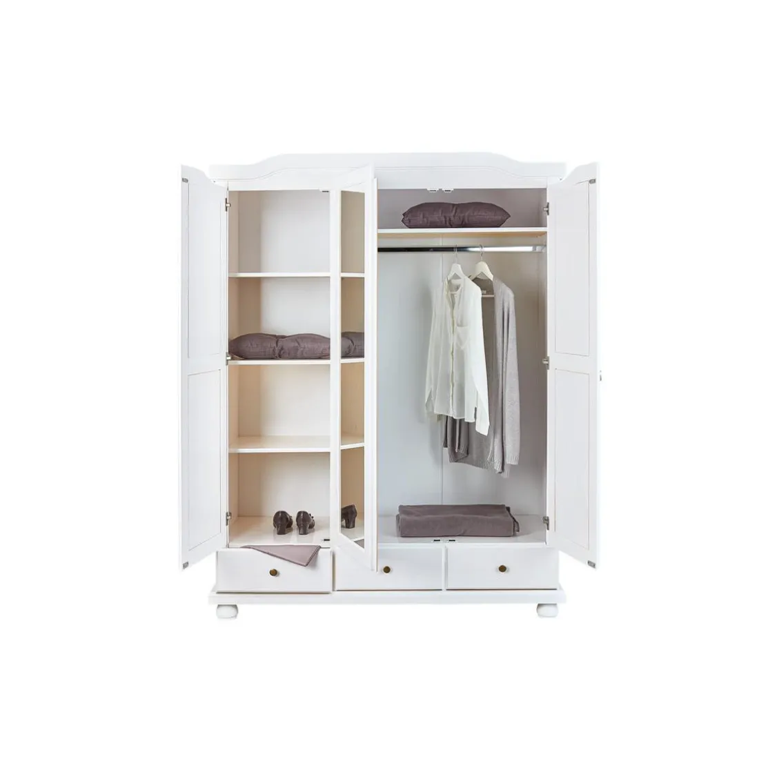 Armoire Blanc 3 portes KARPOA