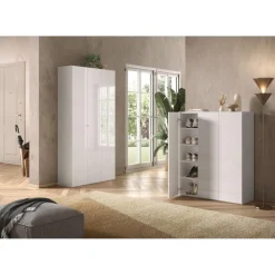 Armoire derangement 3 portes 8 étagères reglable
