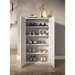 Armoire derangement 2 portes 4 étagères