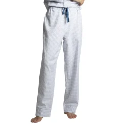 Audrey - bas de pyjama long bleu en coton