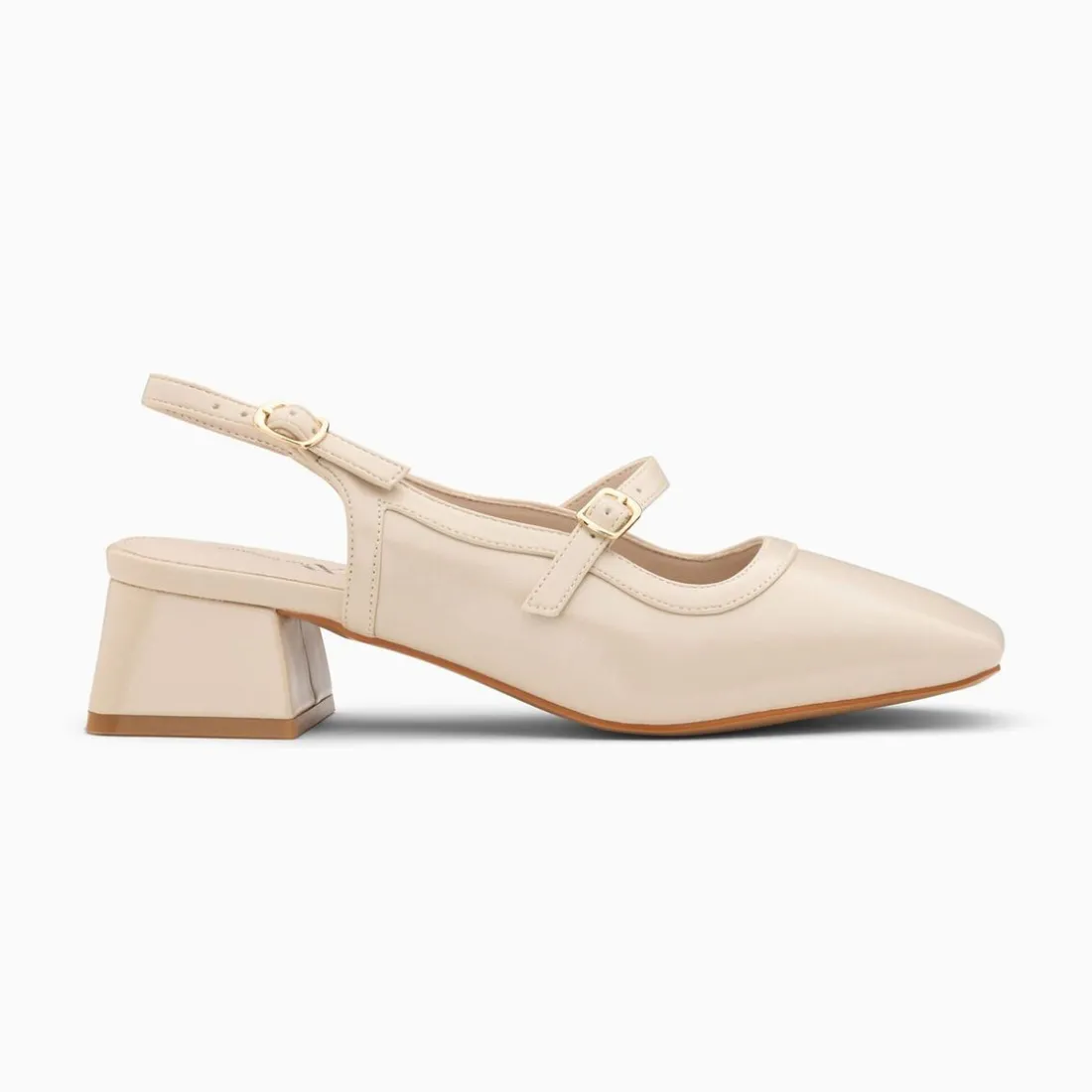 Babies slingback Kate ivoire à talon