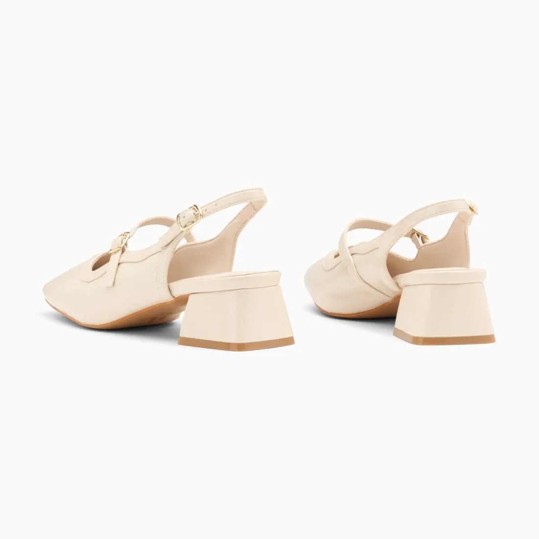 Babies slingback Kate ivoire à talon
