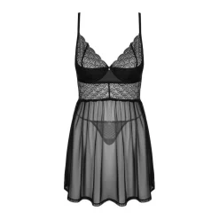 Babydoll et string noire