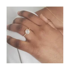 Bague Cushy - Doré et cristal