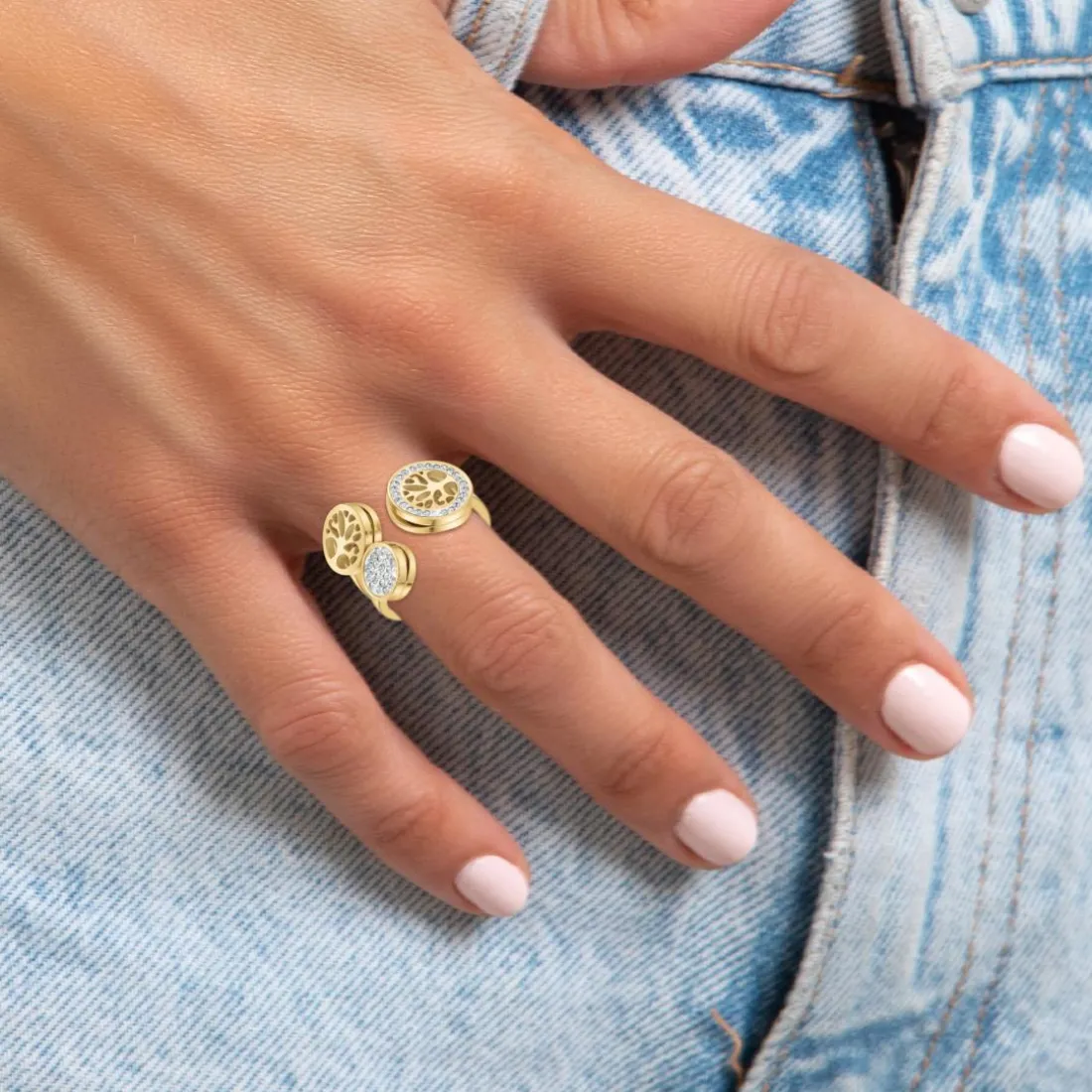 Bague Femme So Charm - B4022-DORE - Bague Femme Dorée