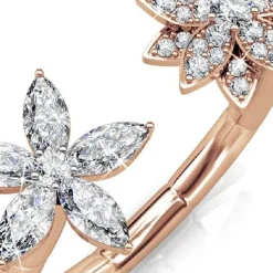 Bague Fraternal Bloom MYC-Paris DR0014-RG - Or Rosé Et Cristal
