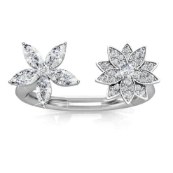 Bague Fraternal Bloom MYC-Paris DR0014-S - Argenté Et Cristal
