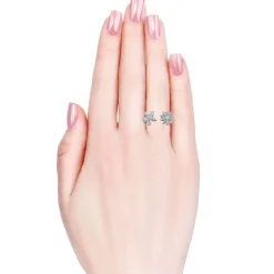 Bague Fraternal Bloom MYC-Paris DR0014-S - Argenté Et Cristal