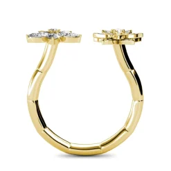 Bague Fraternal Bloom MYC-Paris DR0014-G - Doré Et Cristal