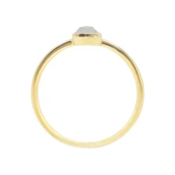 Bague Gemia En Pierre Aigue-Marine Plaqué Or