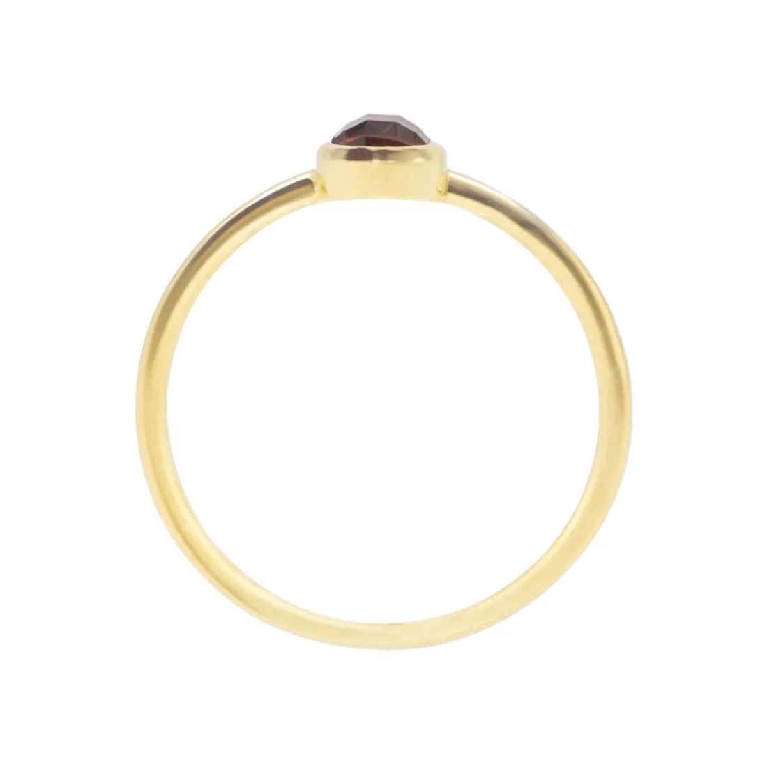Bague Gemia En Pierre Grenat Plaqué Or