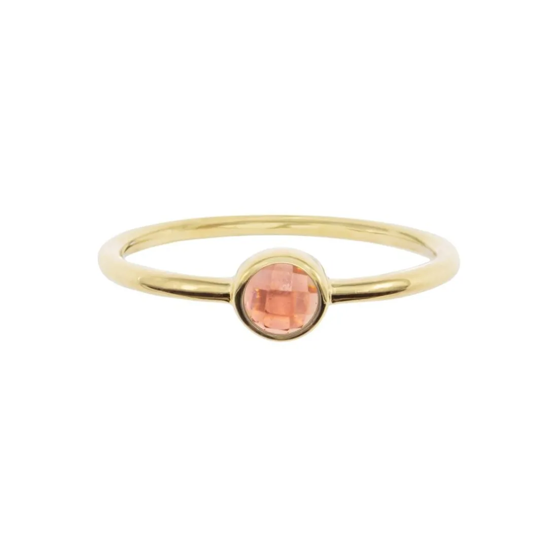 Bague Gemia En Pierre Grenat Plaqué Or