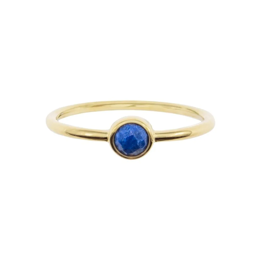 Bague Gemia En Pierre Lapis-Lazuli Plaqué Or