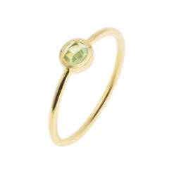 Bague Gemia En Pierre Péridot Plaqué Or