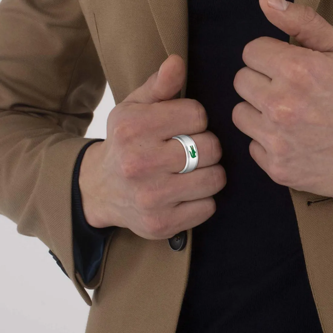 Bague homme Lacoste Arthor - 2040495 Acier Vert
