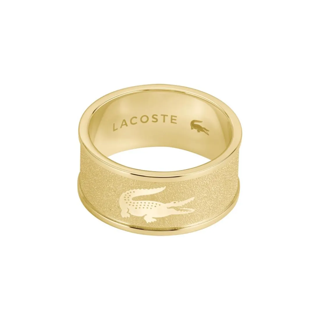 Bague homme Lacoste Backhand - 2040486 Acier Doré