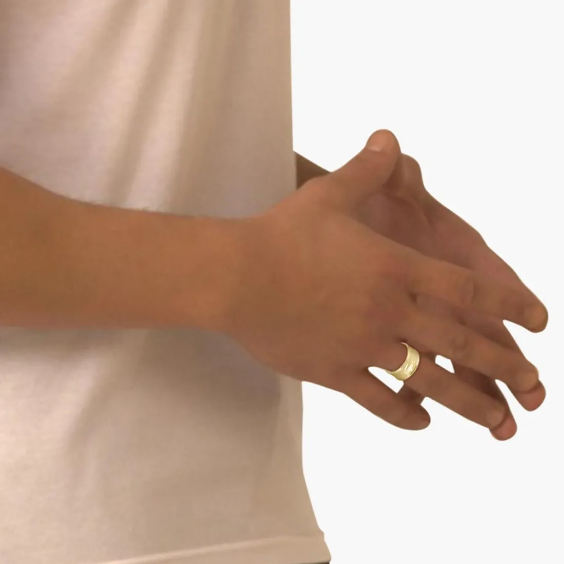 Bague homme Lacoste Backhand - 2040486 Acier Doré