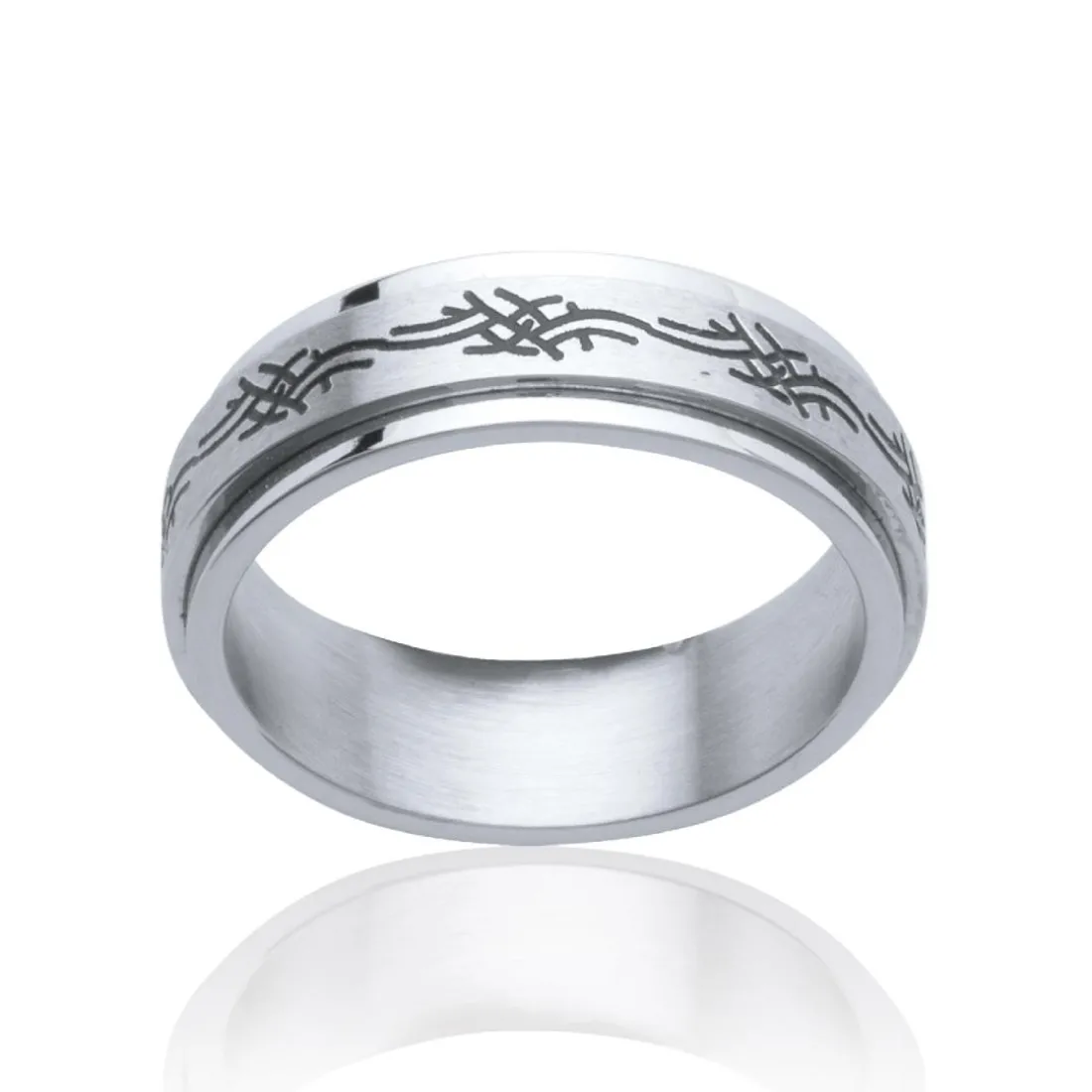 Bague homme Maison de la Bijouterie Z0UVU00 Acier
