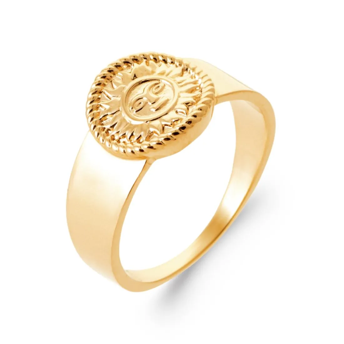 Bague homme Maison de la Bijouterie YU6Z300 Plaqué or