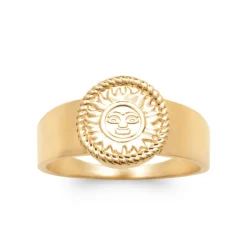 Bague homme Maison de la Bijouterie YU6Z300 Plaqué or