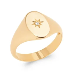 Bague homme Maison de la Bijouterie YU03UZ0 Plaqué or Oxyde de Zirconium