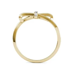 Bague Luminous Bow MYC-Paris DR0036-G - Doré Et Cristal