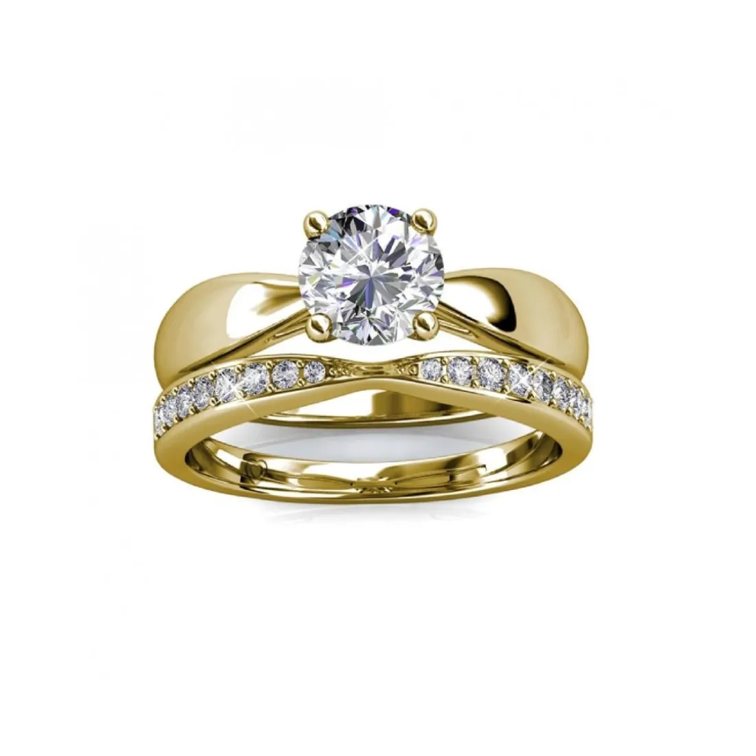 Bague Prestige MYC-Paris DR0034-G - Doré Et Cristal