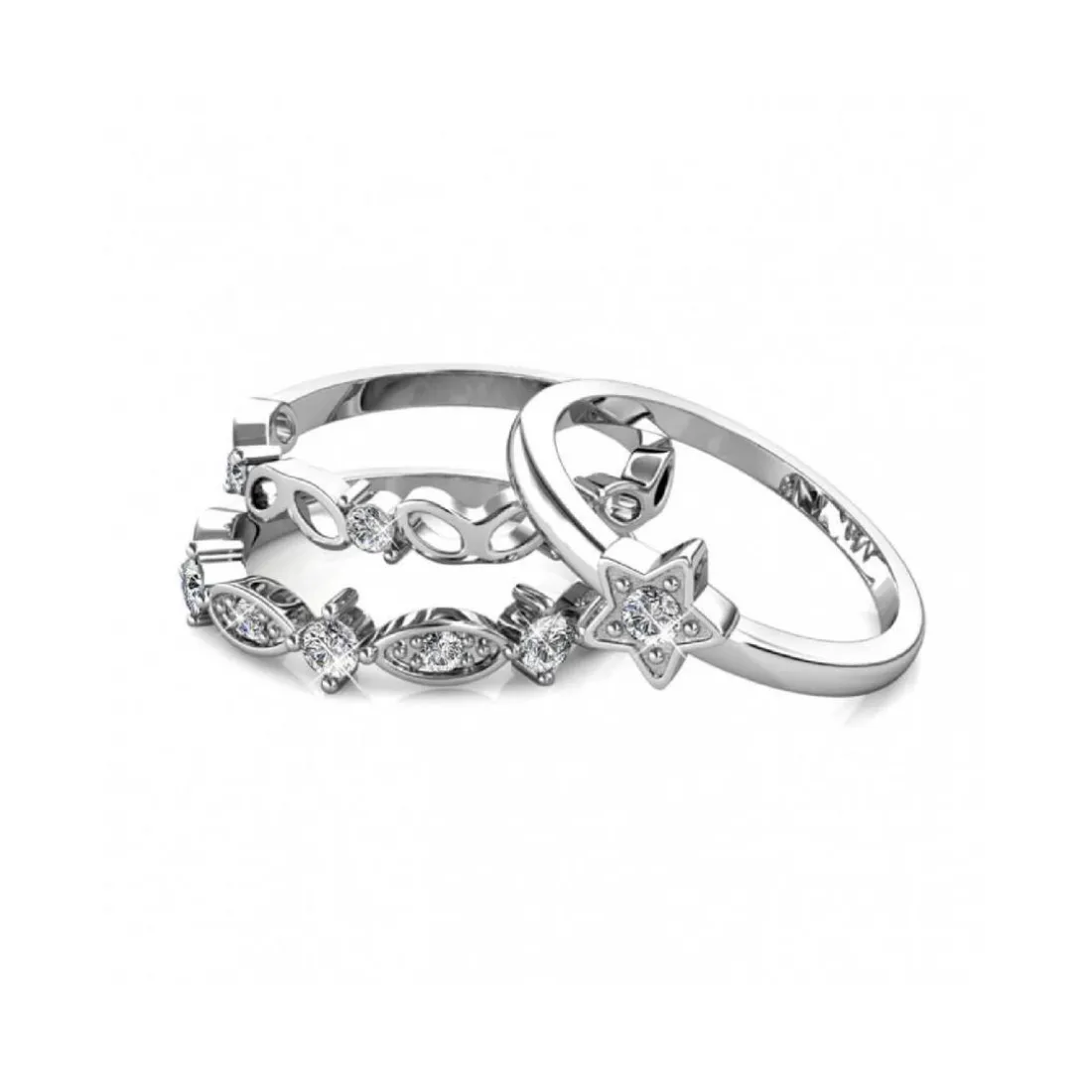 Bague Solar MYC-Paris DR0341-S - Argenté Et Cristal