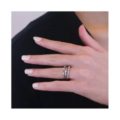 Bague Solar MYC-Paris DR0341-S - Argenté Et Cristal