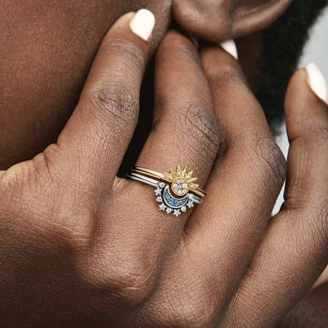 Bague Soleil Scintillant Céleste
